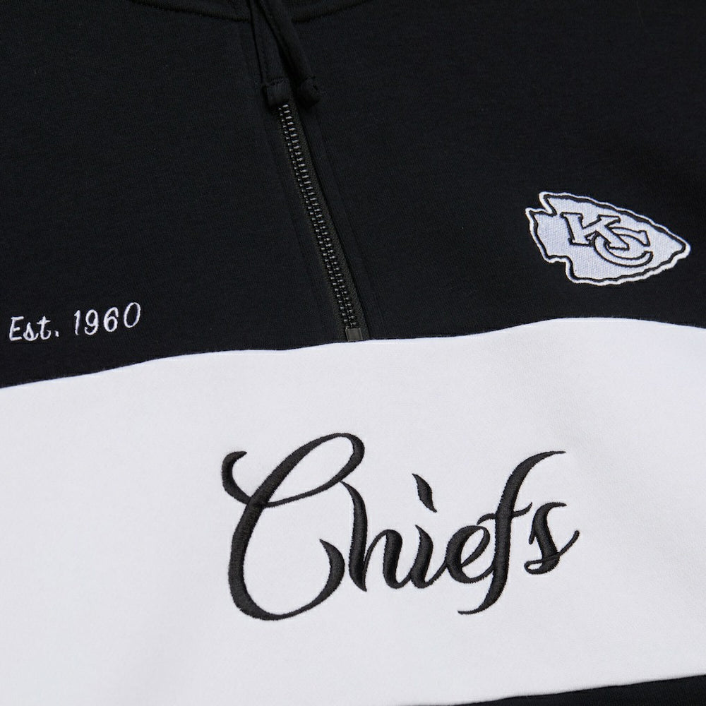 Kansas City Chiefs Women's Quarter-Zip Jacket Black