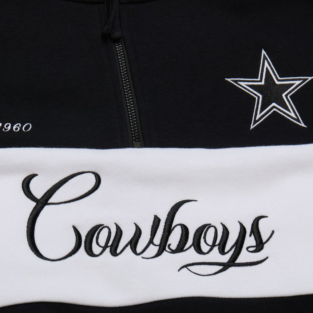 Dallas Cowboys Women's Quarter-Zip Jacket Black