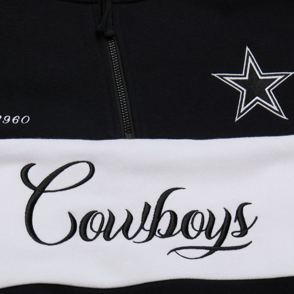 Dallas Cowboys Women's Quarter-Zip Jacket Black
