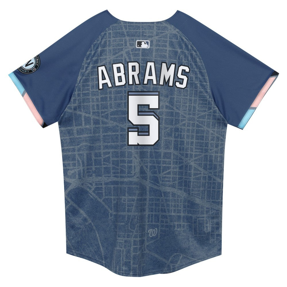 CJ Abrams Washington Nationals Nike Preschool City Connect 2025 Limited Player Jersey - Blue Jerseys