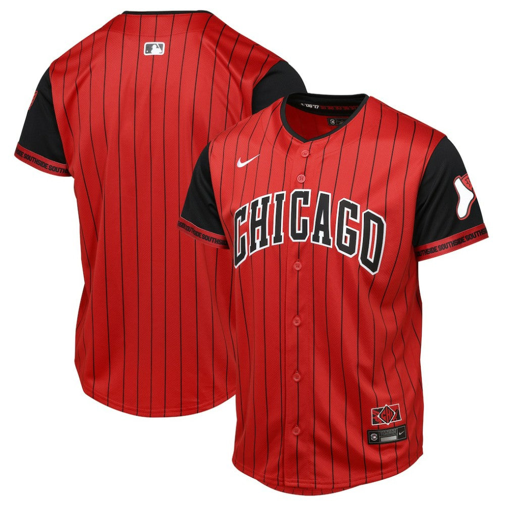 Chicago White Sox Youth 2025 City Connect Limited Jersey - Red/Black Jerseys