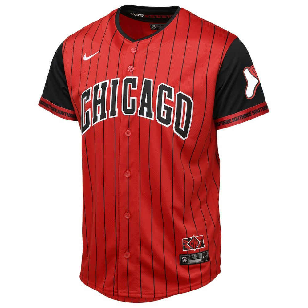Chicago White Sox Youth 2025 City Connect Limited Jersey - Red/Black Jerseys