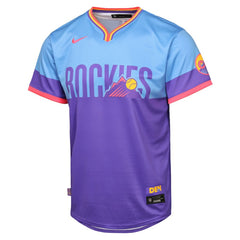 Colorado Rockies Nike Youth 2025 City Connect Limited Jersey - Purple/Light Blue Jerseys