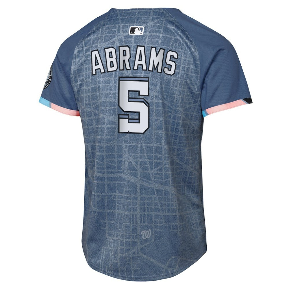 CJ Abrams Washington Nationals Nike Youth 2025 City Connect Limited Player Jersey - Blue Jerseys