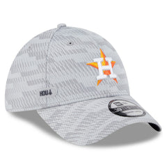Houston Astros New Era 2025 MLB Clubhouse 39THIRTY Flex Hat - Gray Hats