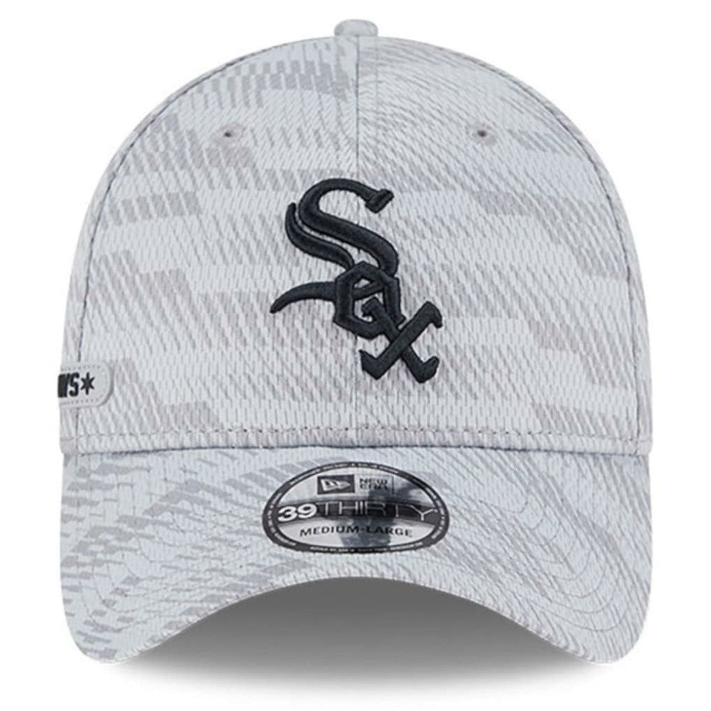 Chicago White Sox New Era 2025 MLB Clubhouse 39THIRTY Flex Hat - Gray Hats