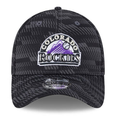 Colorado Rockies New Era 2025 MLB Clubhouse 39THIRTY Flex Hat - Black Hats