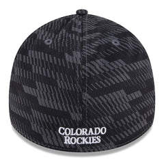 Colorado Rockies New Era 2025 MLB Clubhouse 39THIRTY Flex Hat - Black Hats
