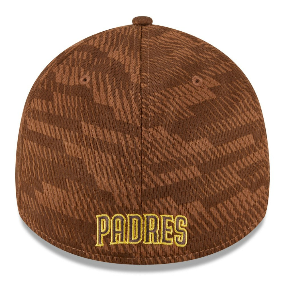 San Diego Padres New Era 2025 MLB Clubhouse 39THIRTY Flex Hat - Brown Hats