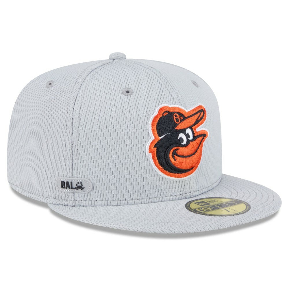 Baltimore Orioles New Era 2025 MLB Clubhouse 59FIFTY Fitted Hat - Gray Hats