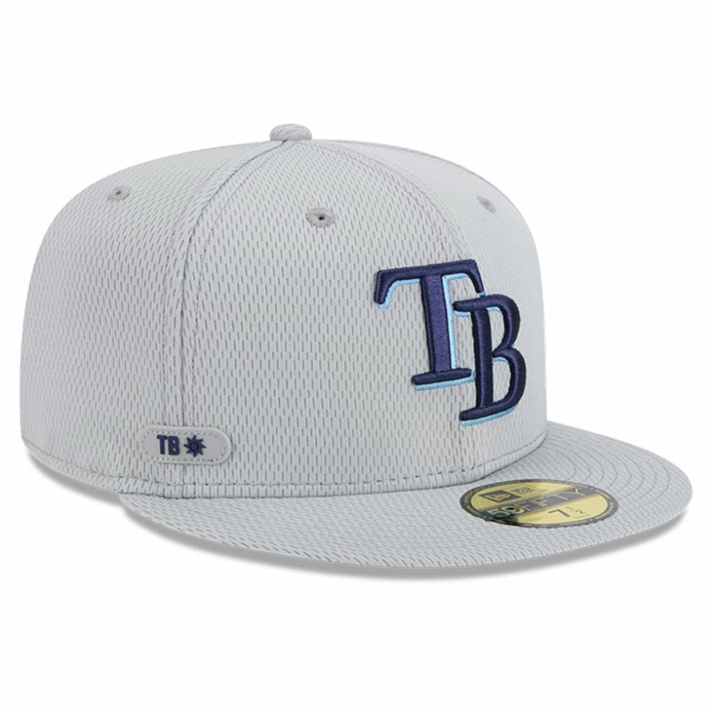Tampa Bay Rays New Era 2025 MLB Clubhouse 59FIFTY Fitted Hat - Gray Hats