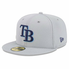 Tampa Bay Rays New Era 2025 MLB Clubhouse 59FIFTY Fitted Hat - Gray Hats