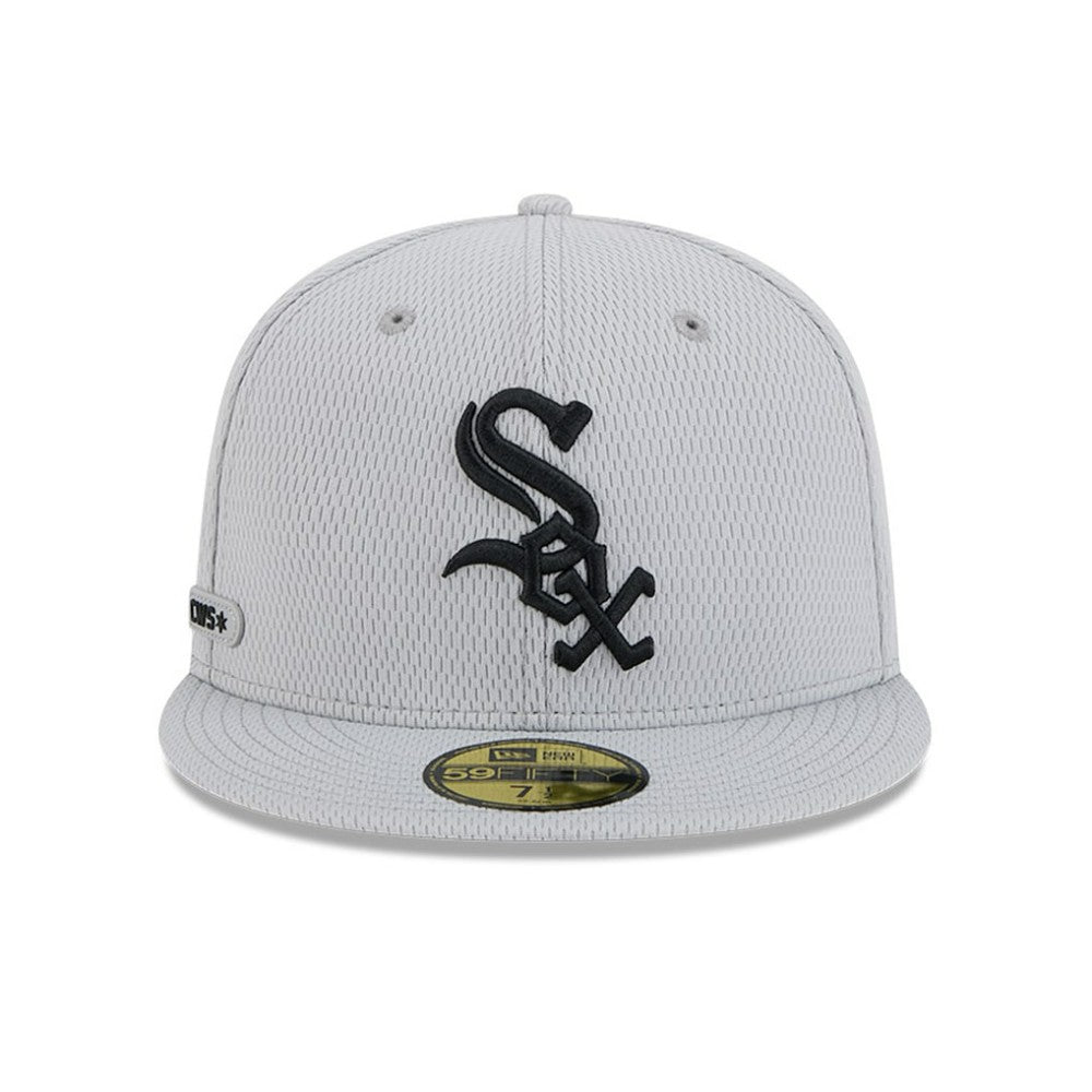 Chicago White Sox New Era 2025 MLB Clubhouse 59FIFTY Fitted Hat - Gray Hats