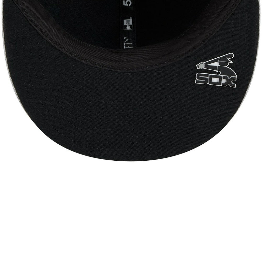 Chicago White Sox New Era 2025 MLB Clubhouse 59FIFTY Fitted Hat - Gray Hats