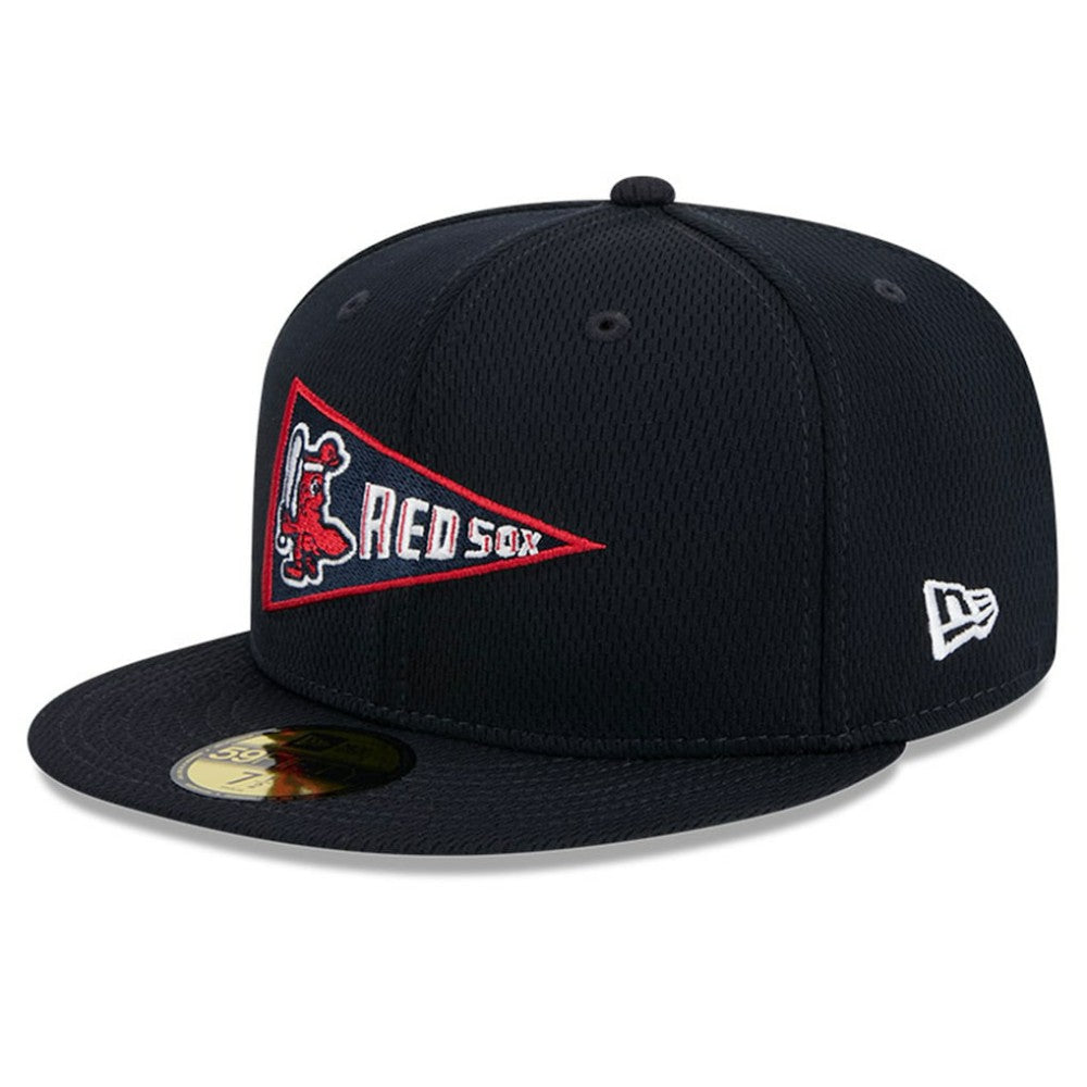 Boston Red Sox New Era 2025 MLB Clubhouse 59FIFTY Fitted Hat - Navy Hats