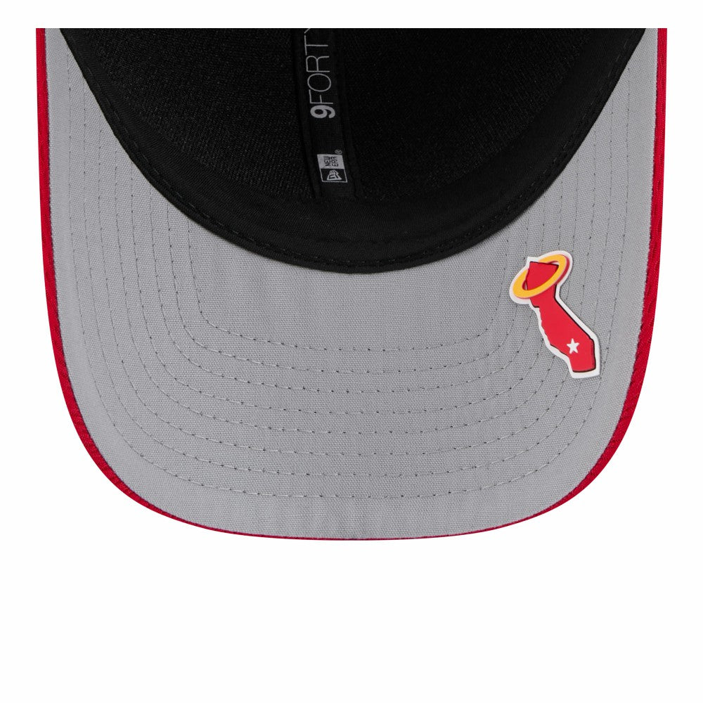 Los Angeles Angels New Era 2025 MLB Clubhouse 9FORTY Adjustable Hat - Red Hats