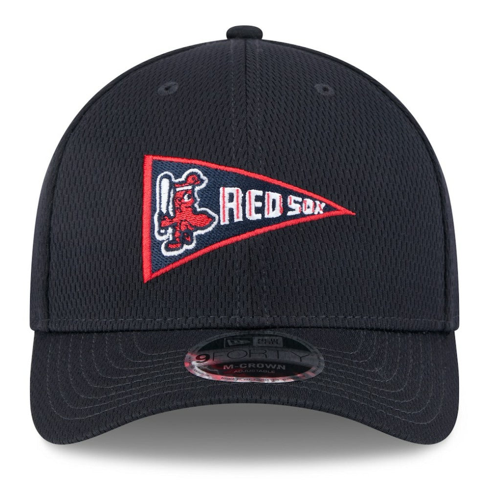 Boston Red Sox New Era 2025 MLB Clubhouse 9FORTY M-Crown Adjustable Hat - Navy Hats