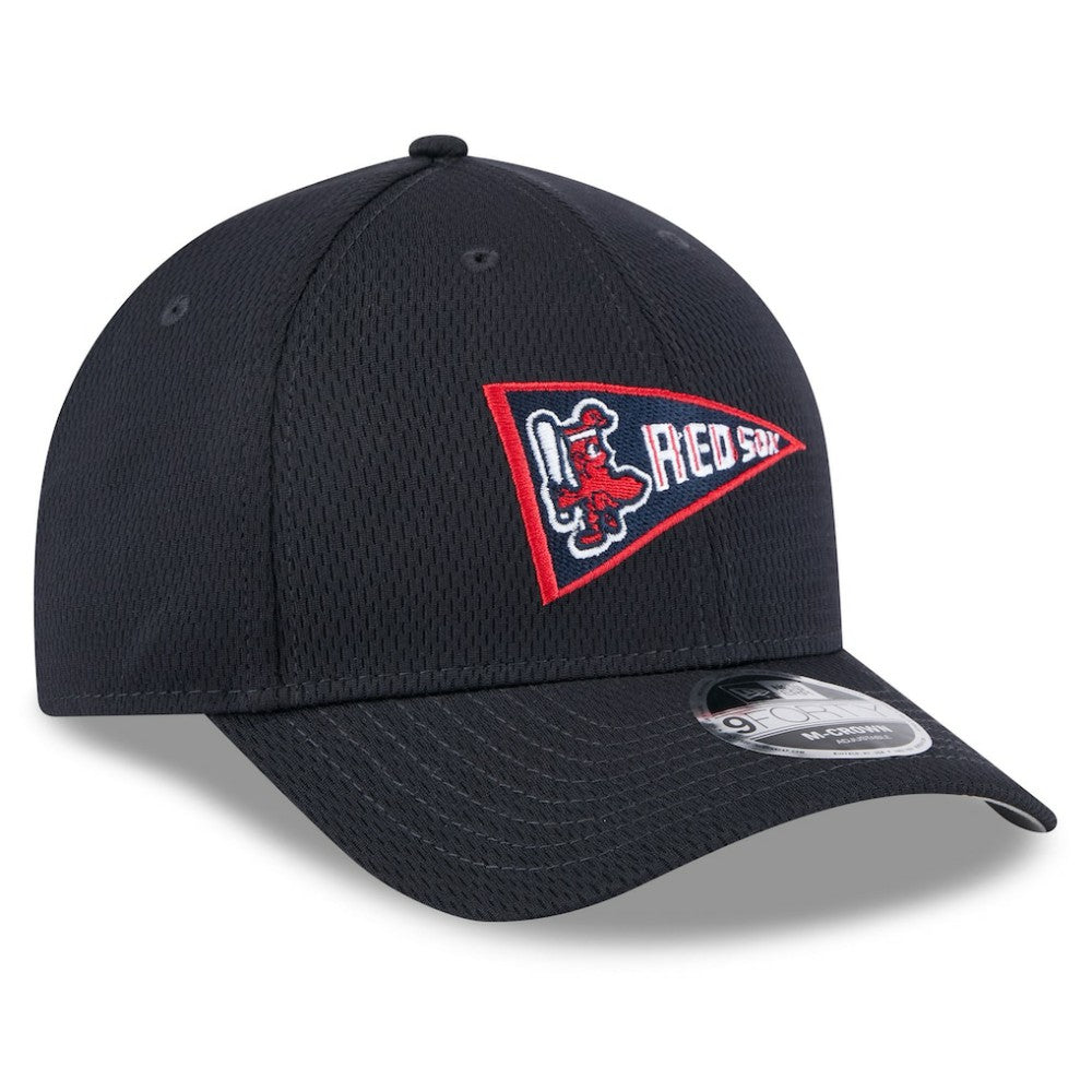 Boston Red Sox New Era 2025 MLB Clubhouse 9FORTY M-Crown Adjustable Hat - Navy Hats