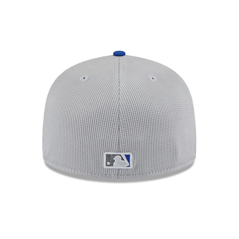 Milwaukee Brewers New Era 2025 Batting Practice 59FIFTY Fitted Hat - Gray/Royal Hats