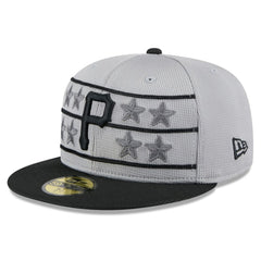 Pittsburgh Pirates New Era 2025 Batting Practice 59FIFTY Fitted Hat - Gray/Black Hats