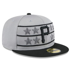 Pittsburgh Pirates New Era 2025 Batting Practice 59FIFTY Fitted Hat - Gray/Black Hats