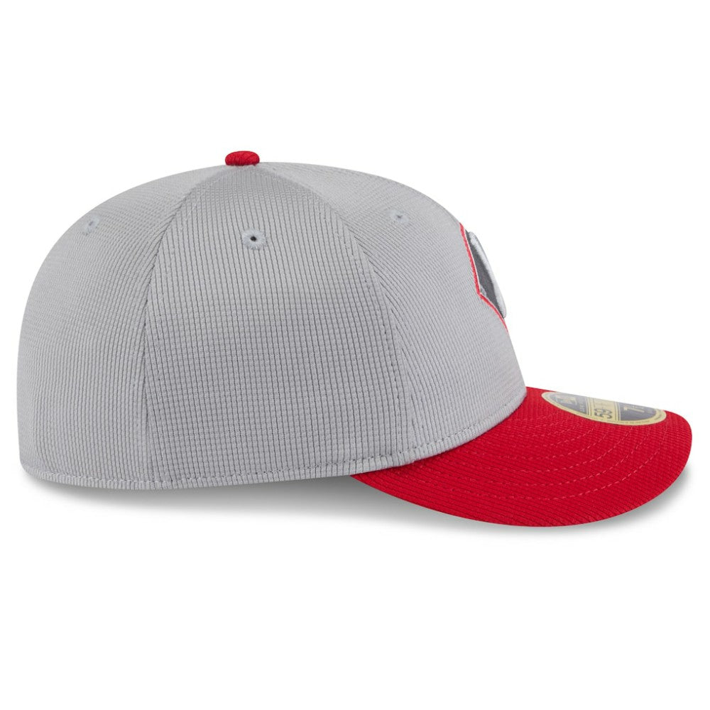 Chicago White Sox New Era 2025 Batting Practice Low Profile 59FIFTY Fitted Hat - Gray/Red Hats