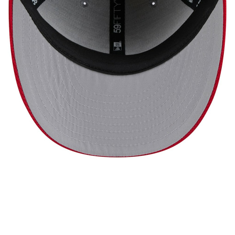 Chicago White Sox New Era 2025 Batting Practice Low Profile 59FIFTY Fitted Hat - Gray/Red Hats