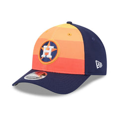 Houston Astros New Era 2025 Batting Practice 9FORTY M-Crown Adjustable Hat - Navy/Orange Hats