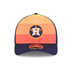 Houston Astros New Era 2025 Batting Practice 9FORTY M-Crown Adjustable Hat - Navy/Orange Hats