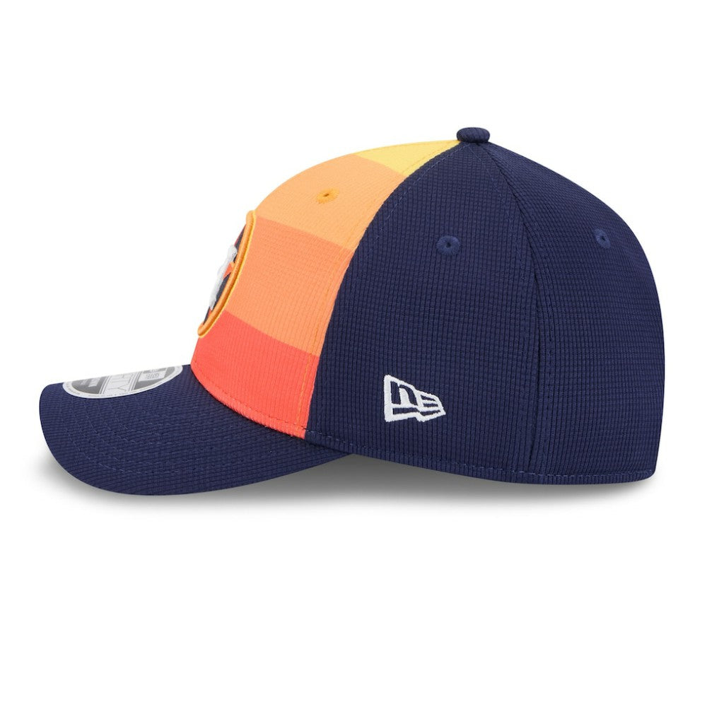 Houston Astros New Era 2025 Batting Practice 9FORTY M-Crown Adjustable Hat - Navy/Orange Hats