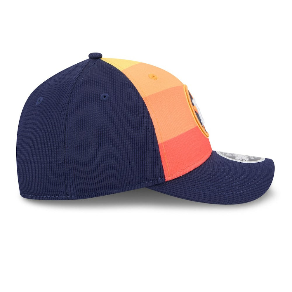 Houston Astros New Era 2025 Batting Practice 9FORTY M-Crown Adjustable Hat - Navy/Orange Hats