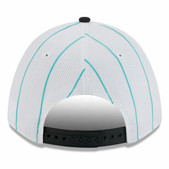 Miami Marlins New Era 2025 Batting Practice 9FORTY M-Crown Adjustable Hat - White/Black Hats