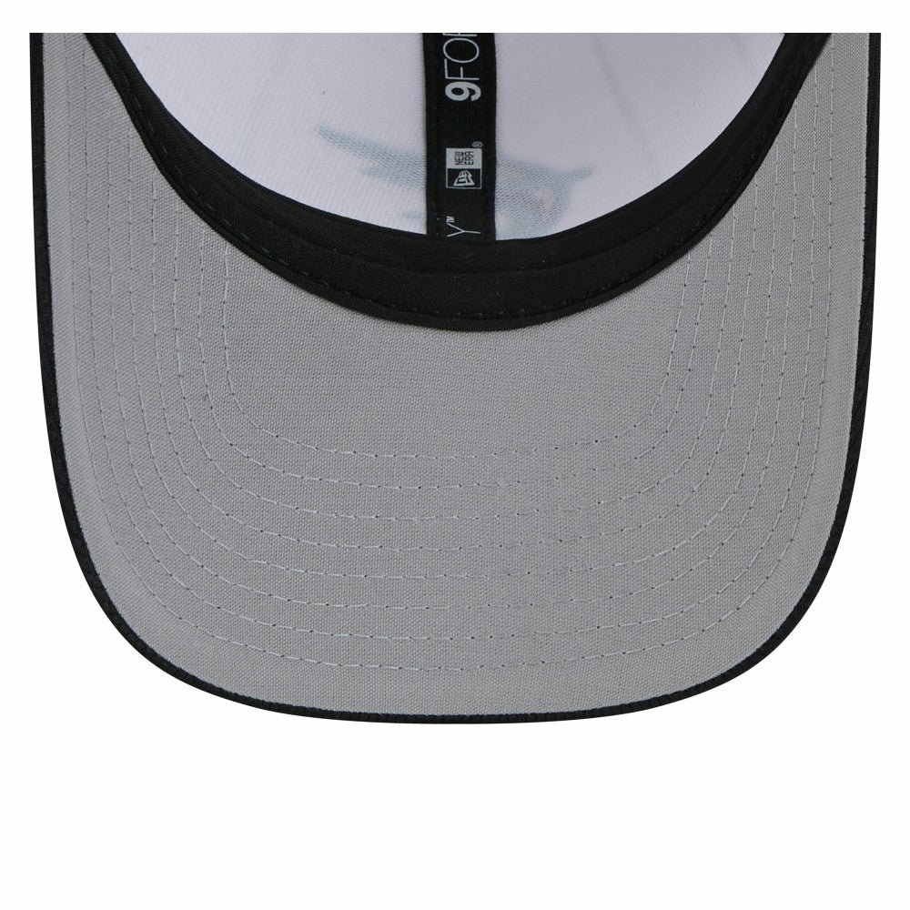 Miami Marlins New Era 2025 Batting Practice 9FORTY M-Crown Adjustable Hat - White/Black Hats