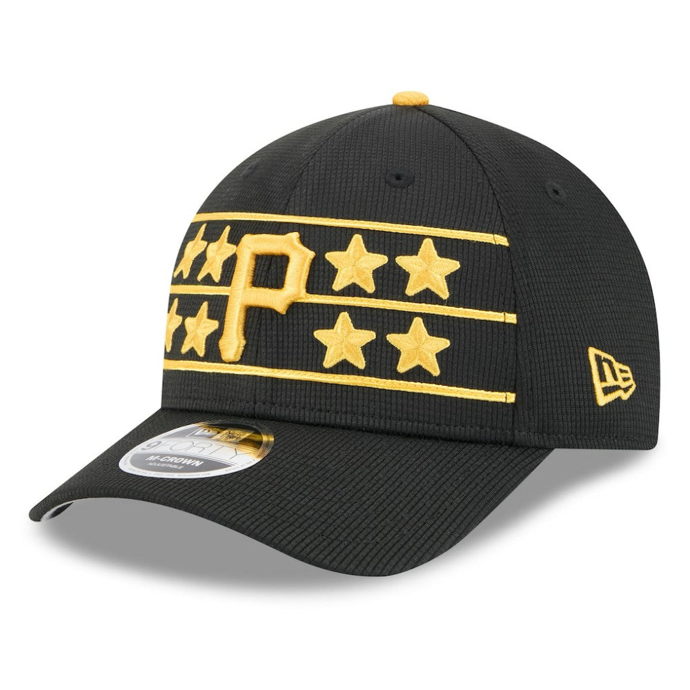 Pittsburgh Pirates New Era 2025 Batting Practice 9FORTY M-Crown Adjustable Hat - Black Hats
