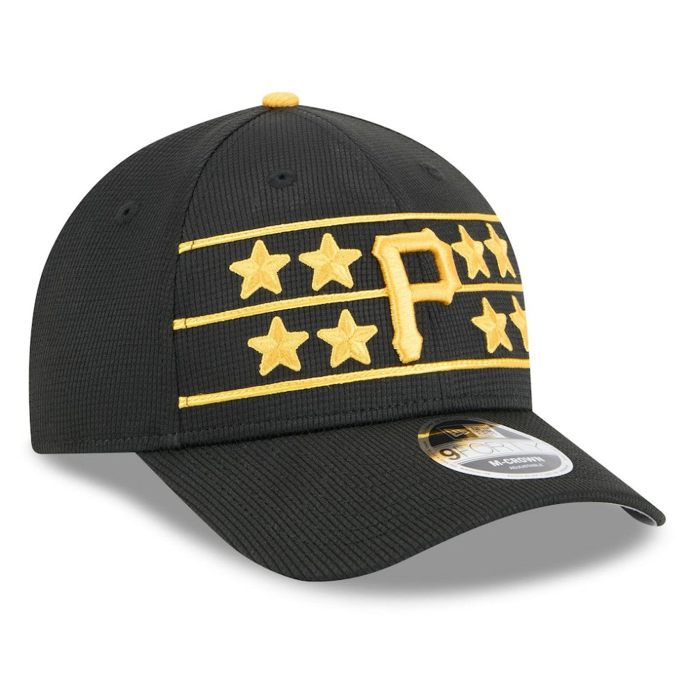 Pittsburgh Pirates New Era 2025 Batting Practice 9FORTY M-Crown Adjustable Hat - Black Hats