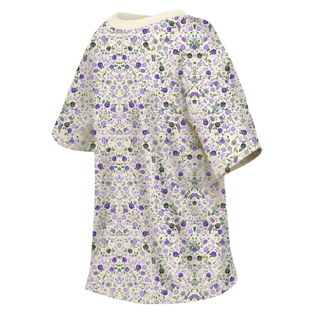 Baltimore Ravens New Era Women's Glam Game Floral Scoop Neck T-Shirt Cream