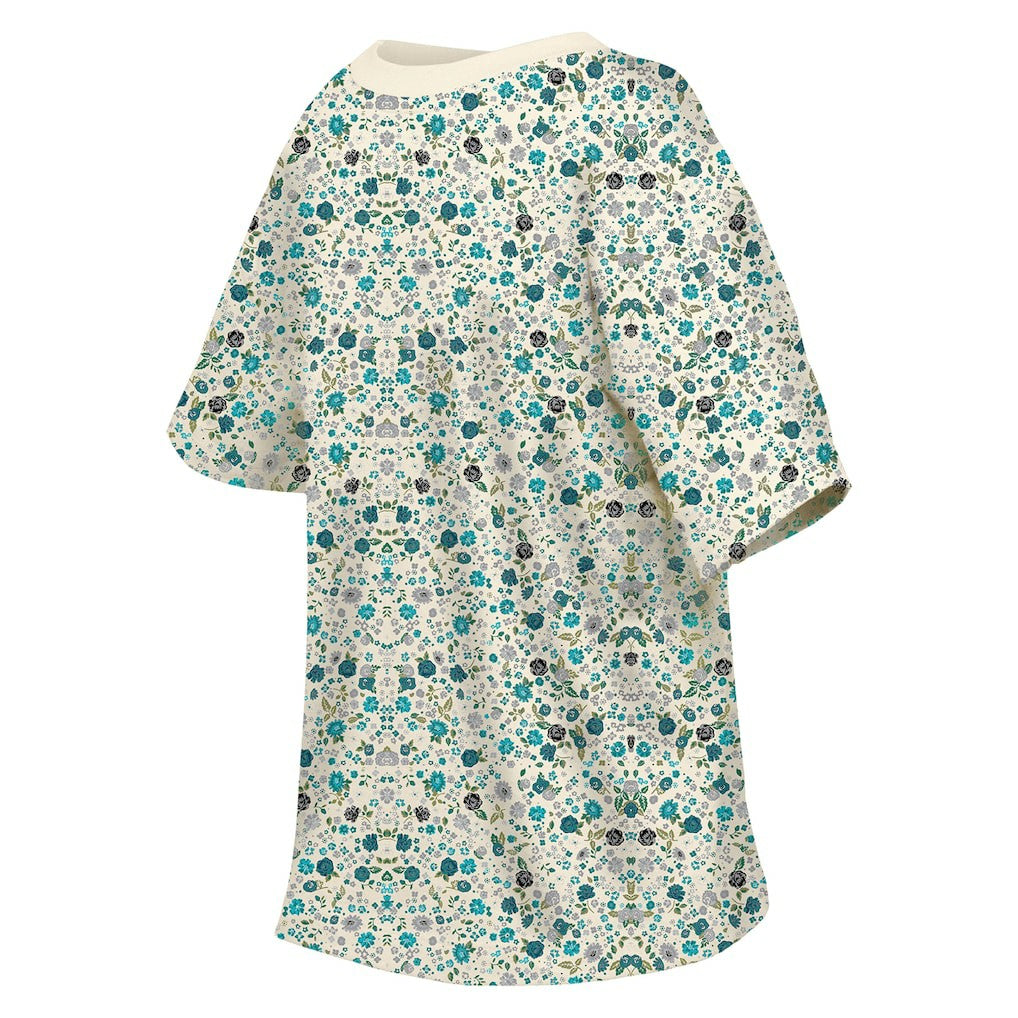 Philadelphia Eagles New Era Women's Glam Game Floral Scoop Neck T-Shirt Cream