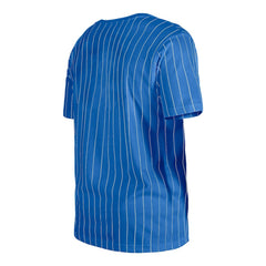 Chicago Cubs New Era Throwback Pinstripe T-Shirt - Royal T-shirts