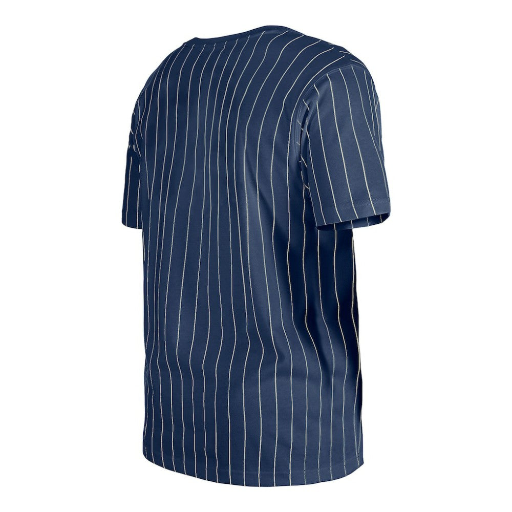 Detroit Tigers New Era Throwback Pinstripe T-Shirt - Navy T-shirts