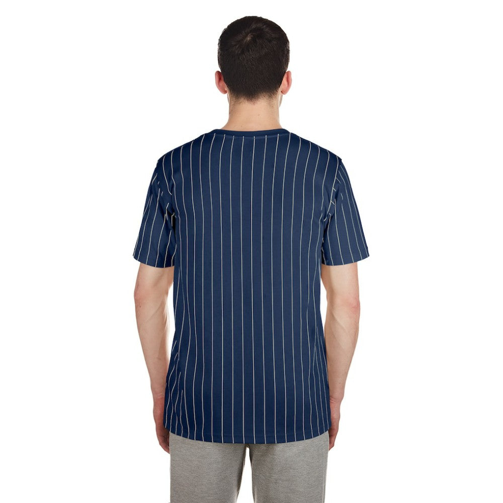 Detroit Tigers New Era Throwback Pinstripe T-Shirt - Navy T-shirts