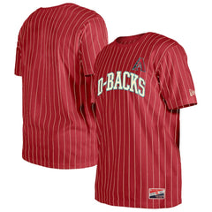 Arizona Diamondbacks New Era Throwback Pinstripe T-Shirt - Red T-shirts