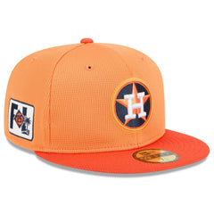 Houston Astros New Era 2025 Spring Training 59FIFTY Fitted Hat - Orange Hats