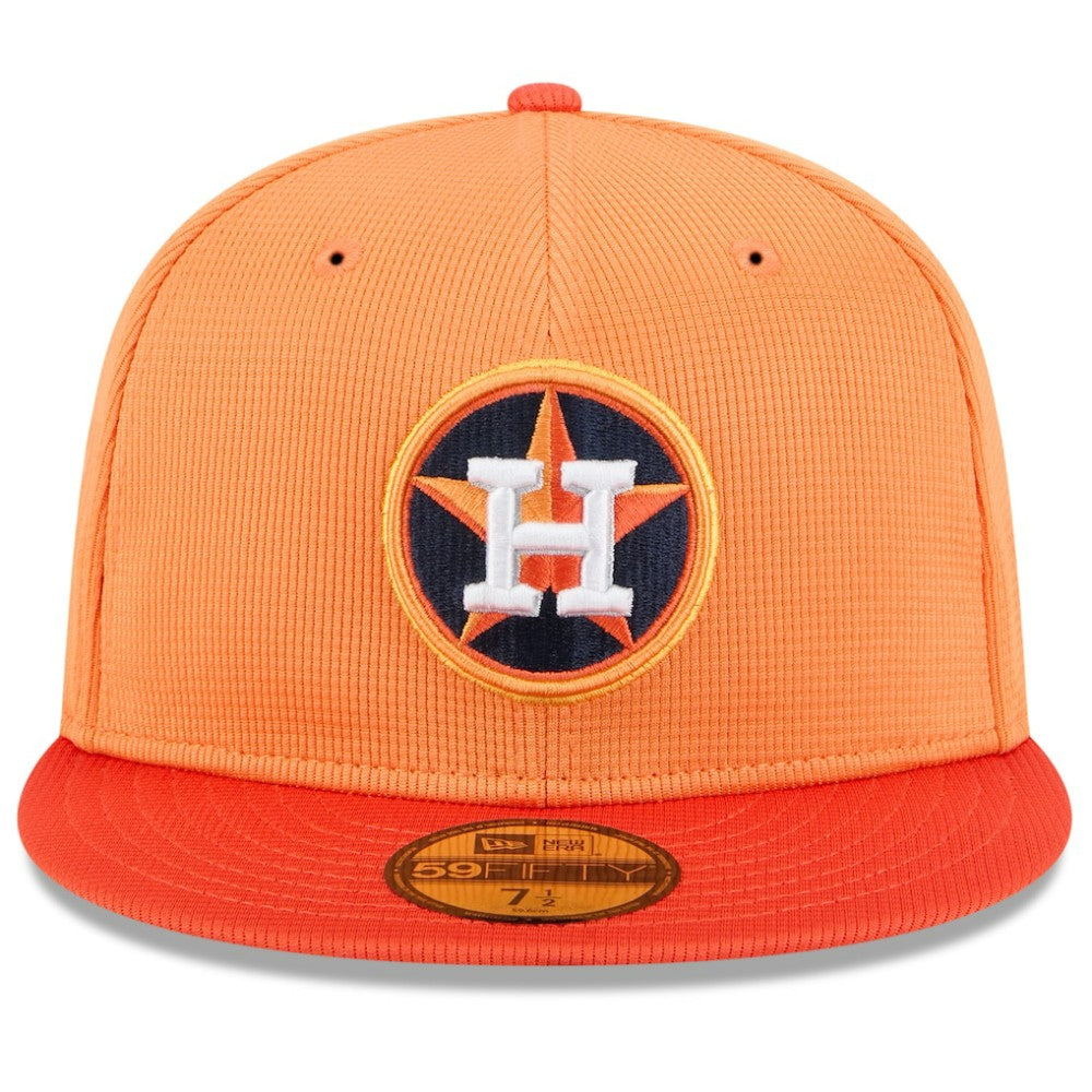 Houston Astros New Era 2025 Spring Training 59FIFTY Fitted Hat - Orange Hats