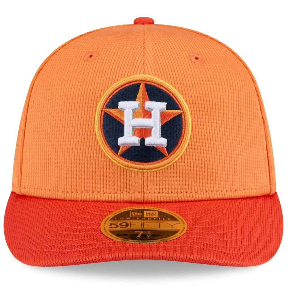 Houston Astros New Era 2025 Spring Training Low Profile 59FIFTY Fitted Hat - Orange Hats