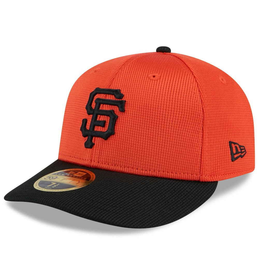 San Francisco Giants New Era 2025 Spring Training Low Profile 59FIFTY Fitted Hat - Orange/Black Hats
