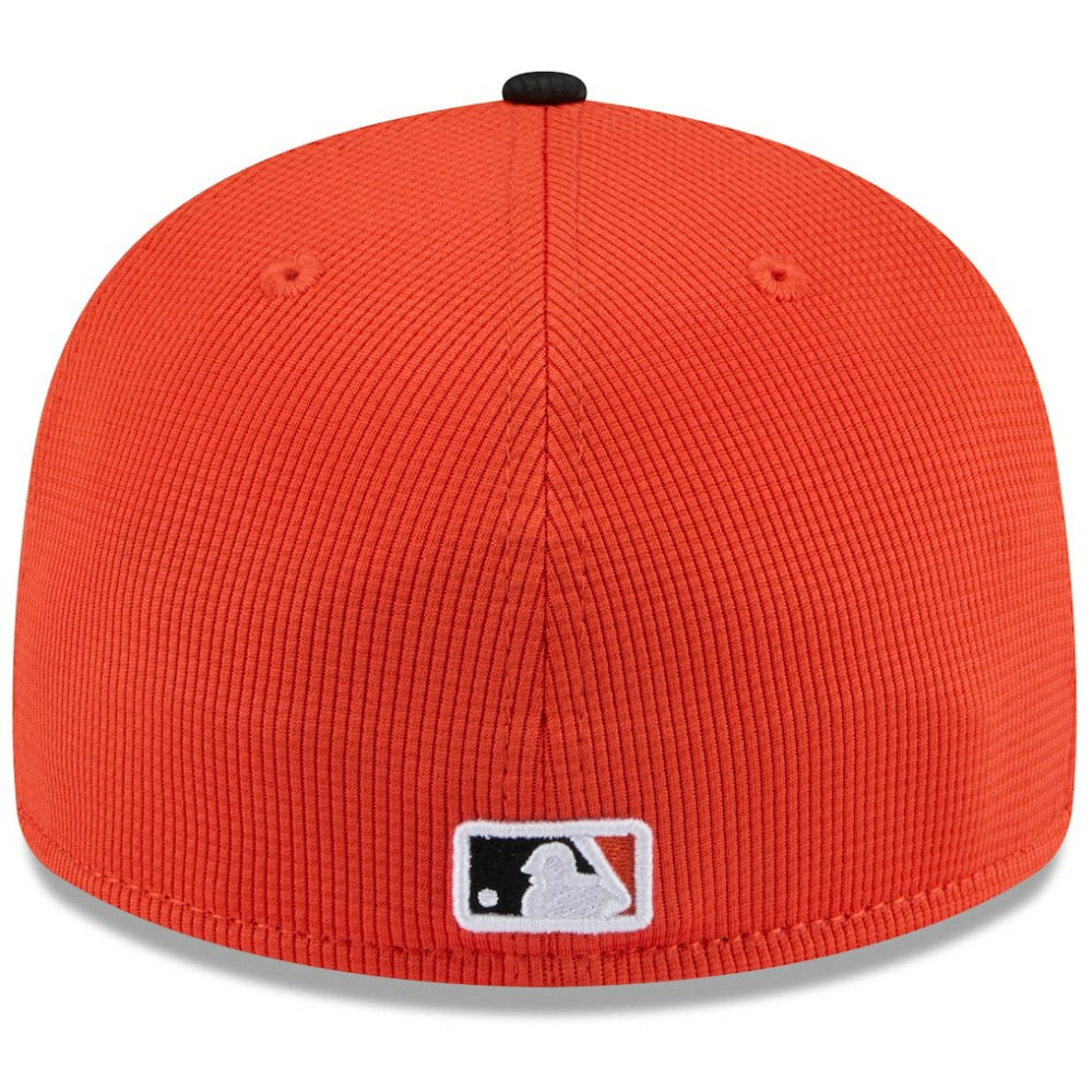 San Francisco Giants New Era 2025 Spring Training Low Profile 59FIFTY Fitted Hat - Orange/Black Hats