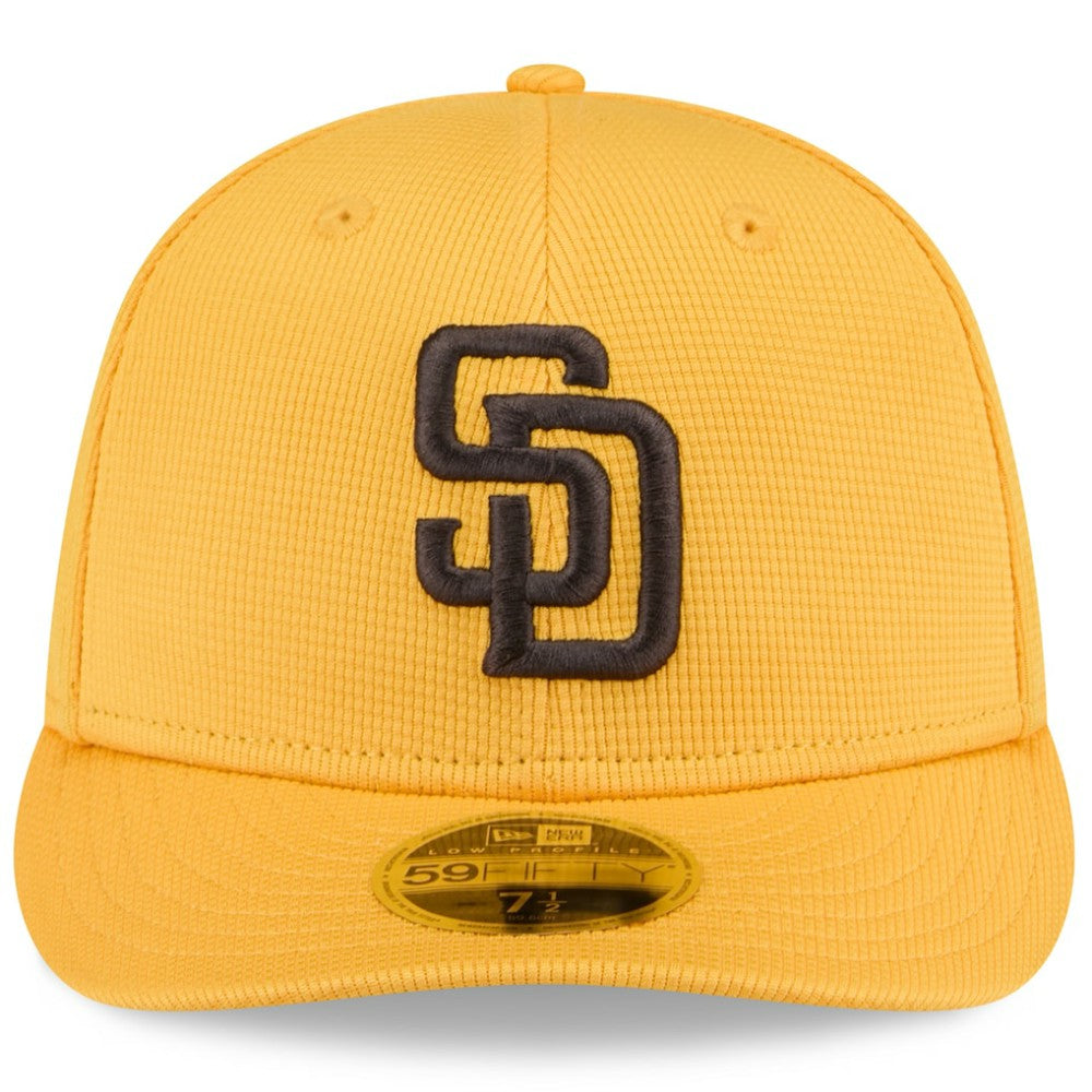 San Diego Padres New Era 2025 Spring Training Low Profile 59FIFTY Fitted Hat - Gold Hats