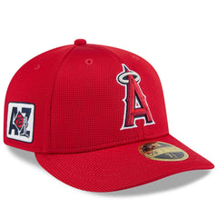 Los Angeles Angels New Era 2025 Spring Training Low Profile 59FIFTY Fitted Hat - Red Hats