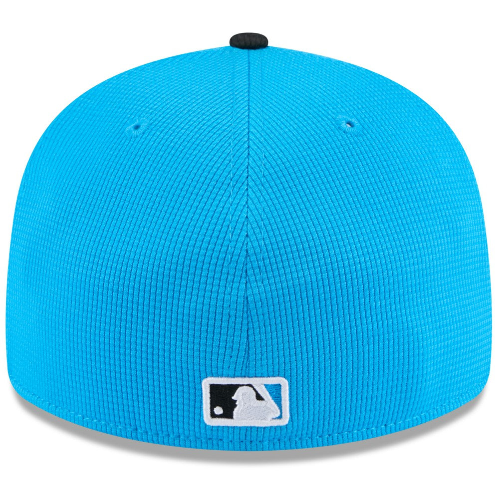 Miami Marlins New Era 2025 Spring Training Low Profile 59FIFTY Fitted Hat - Blue/Black Hats