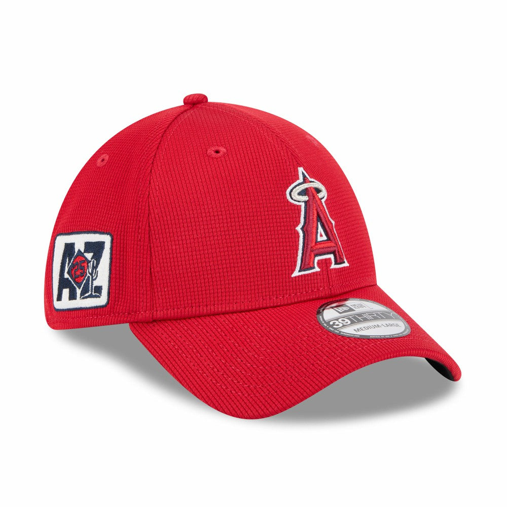 Los Angeles Angels New Era 2025 Spring Training 39THIRTY Flex Hat – Red Hats